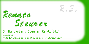 renato steurer business card